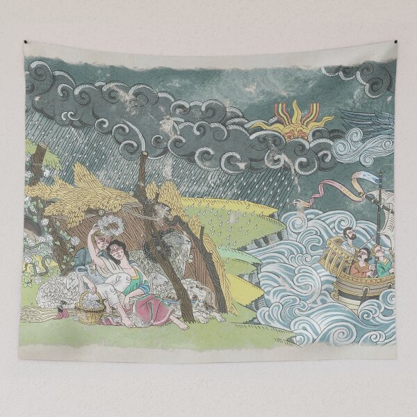 Item preview, Fire Emblem Garland Moon Mural designed and sold by ChannexMogar.