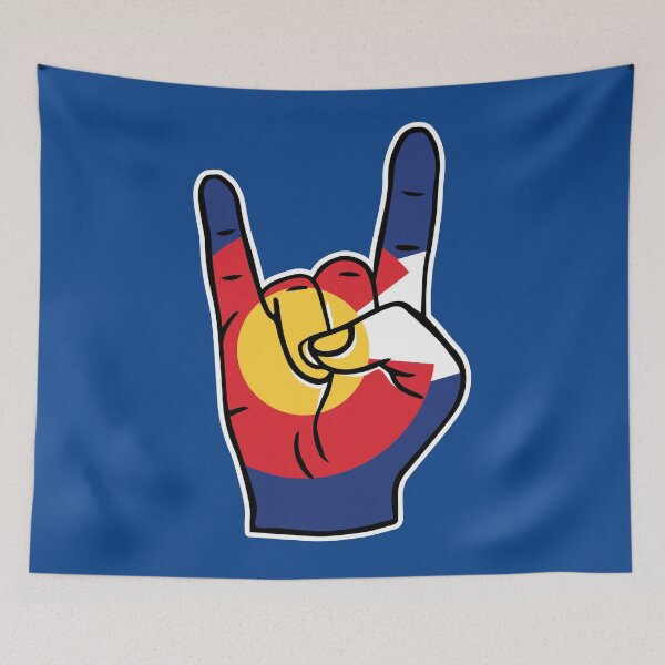 Item preview, Colorado Flag Rock On Hand designed and sold by SLAG-Creative.