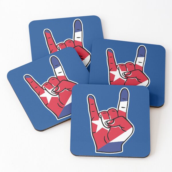 Item preview, Cuba Flag Rock On Hand designed and sold by SLAG-Creative.