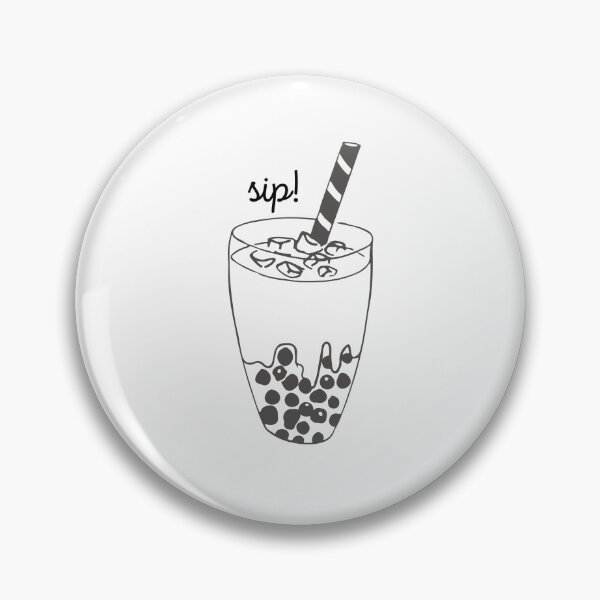 Item preview, Boba Tea Black and White designed and sold by sanashibata.