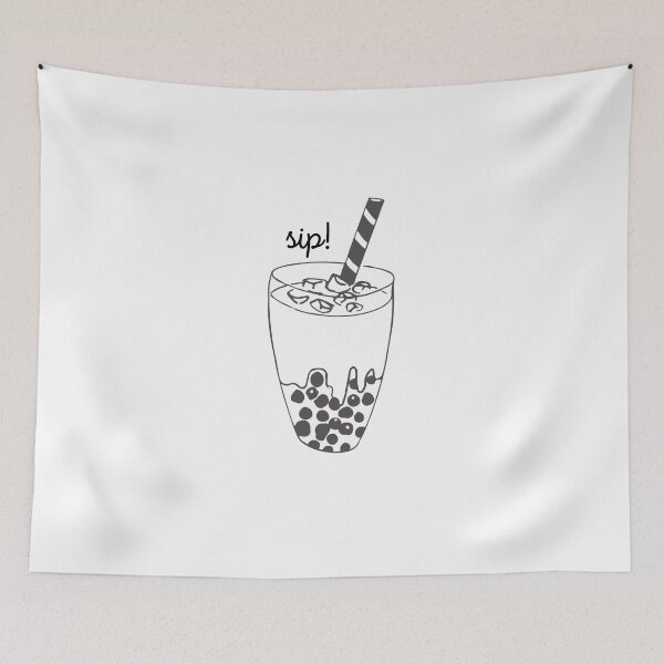 Item preview, Boba Tea Black and White designed and sold by sanashibata.