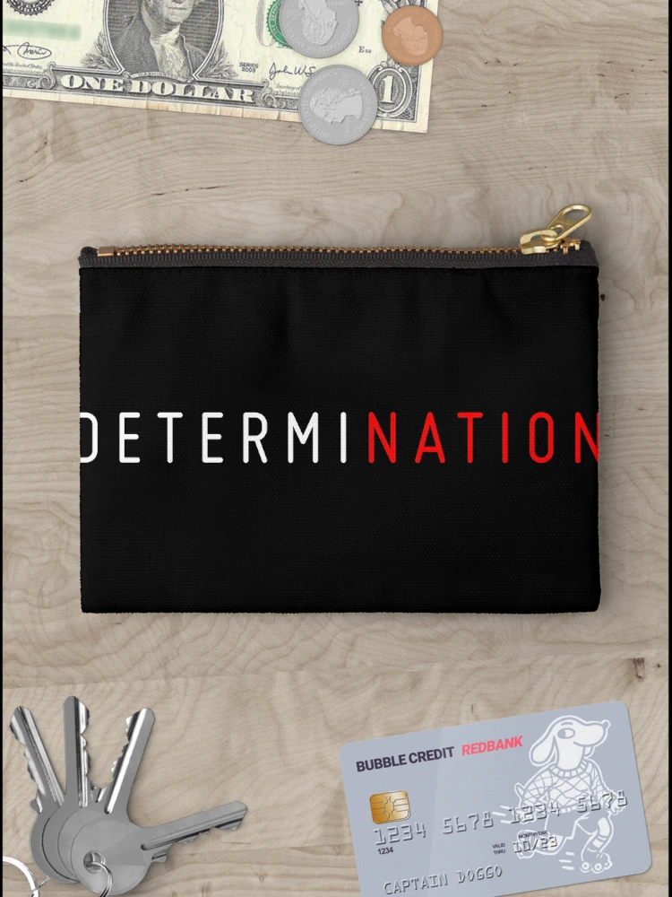 Thumbnail 3 of 4, Zipper Pouch, Determination  designed and sold by Inconsistento.