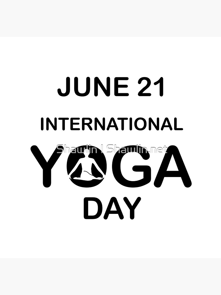"International yoga day june 21" Sticker for Sale by amelislam Redbubble