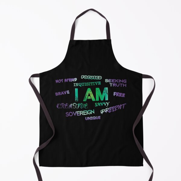 Item preview, I AM - Free, Creative, Sovereign, Focused, Brave - Amethyst Emerald Ombre designed and sold by SavvySapien.