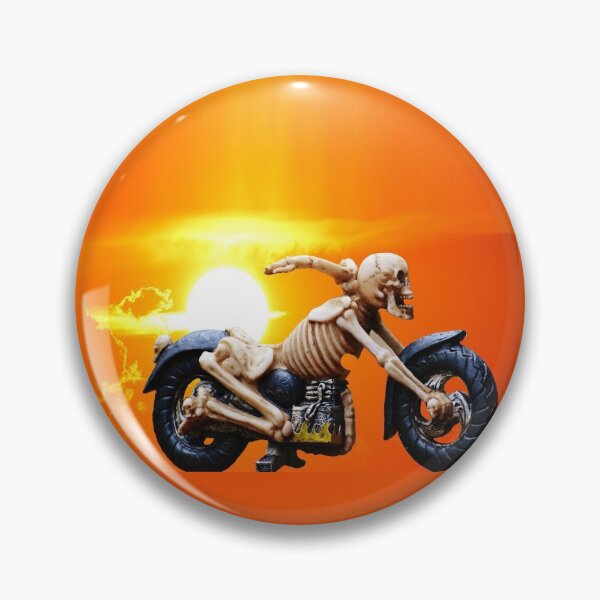 Item preview, Spooky Biker Halloween Skeleton  designed and sold by AwakenedSoul.