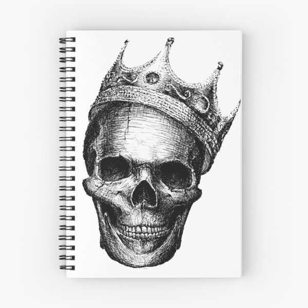 Artikelvorschau, schwarz-weißer Totenkopf mit Krone..... entworfen und verkauft von VIVEK KUMAR RAI.