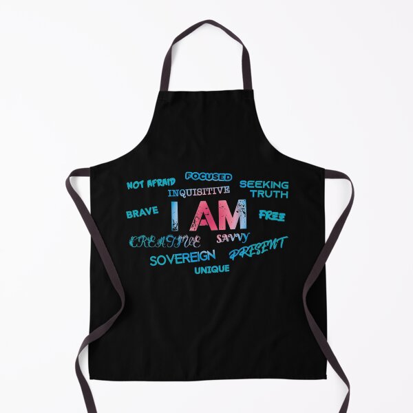 Item preview, I AM - Free, Creative, Sovereign, Focused, Brave - Burgundy Blue designed and sold by SavvySapien.