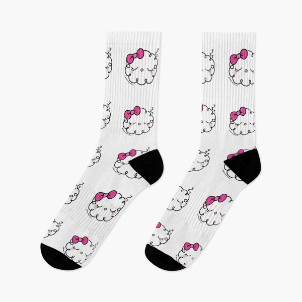 Item preview, sleeping cloud with pink ribbon  designed and sold by princessmi-com.