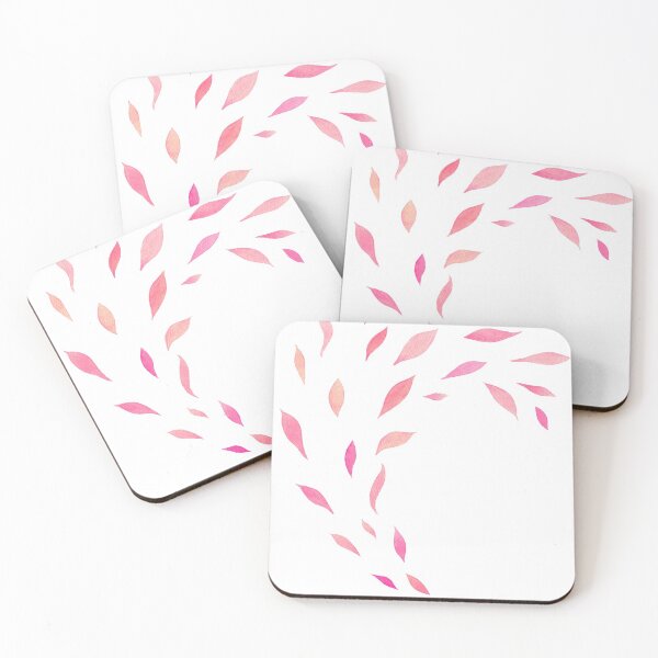 Item preview, Pink Leaves Minimalism Flow Watercolor  designed and sold by Irina Sztukowski.