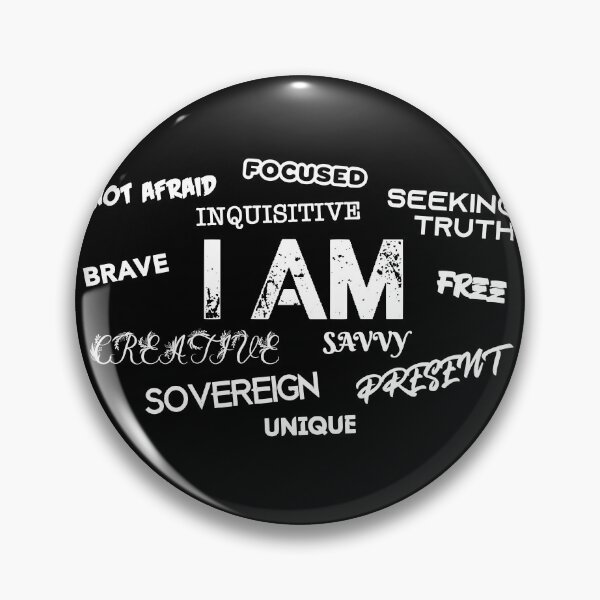 Item preview, I AM - Free, Creative, Sovereign, Focused, Brave  designed and sold by SavvySapien.