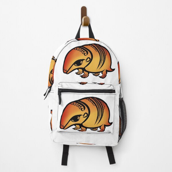 Item preview, Armadillo cute big eyes three banded red yellow sunset designed and sold by MiraNomegusta.