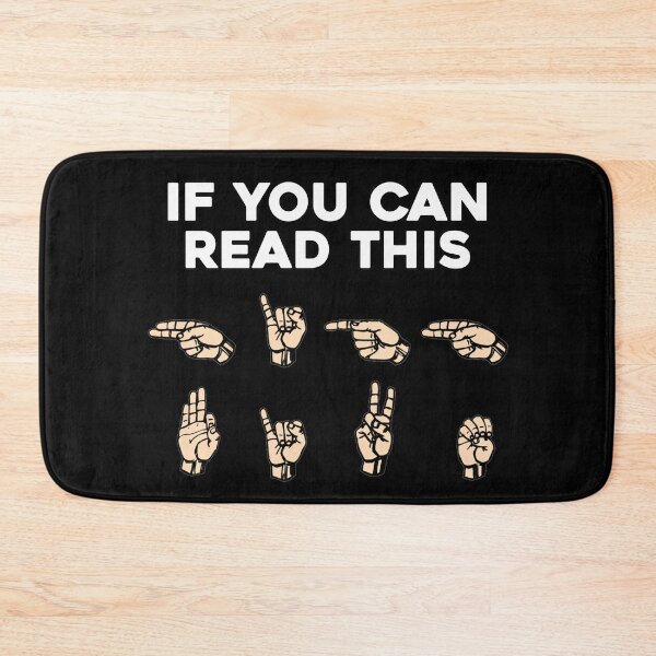 Item preview, ASL If You Can Read This, High Five | American Sign Language High Five | Funny Sign Language Gift designed and sold by Ye Old Shoppe.