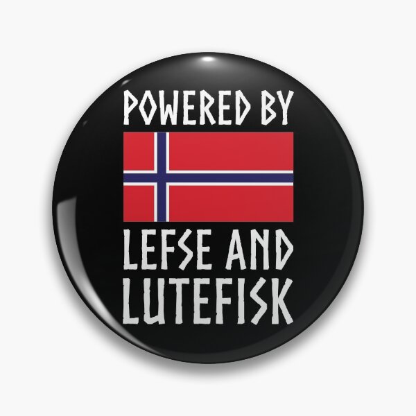Item preview, Pwered by Lefse and Lutefisk Norway Flag designed and sold by Huhnerdieb Apparel.