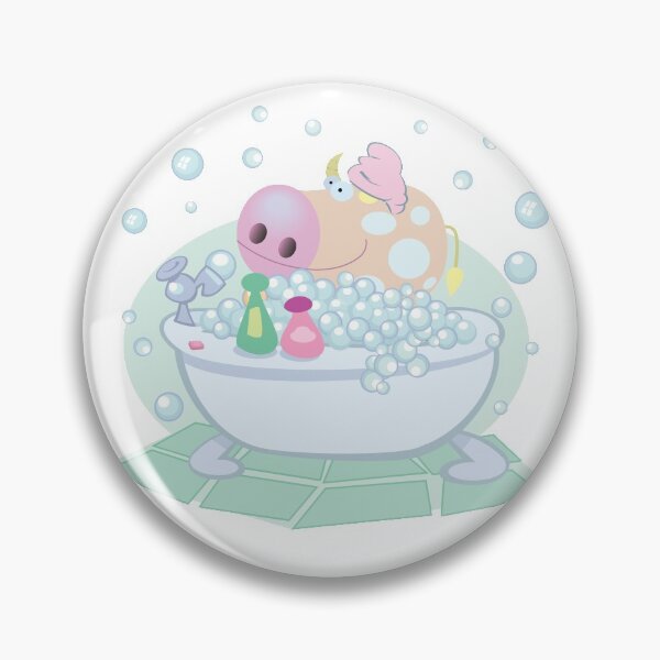 Item preview, Funny Cow in the Bathroom designed and sold by Pavnud.