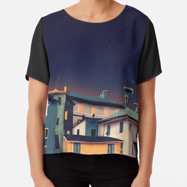 Castles at Night Chiffon Top