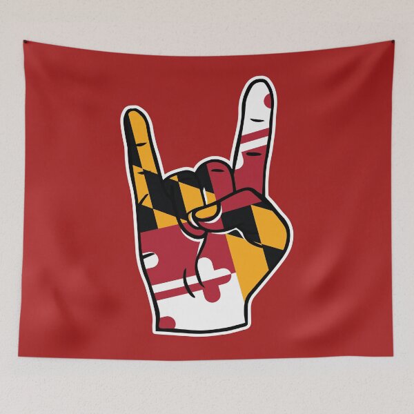 Artikelvorschau, Maryland Flag Rock On Hand entworfen und verkauft von SLAG-Creative.