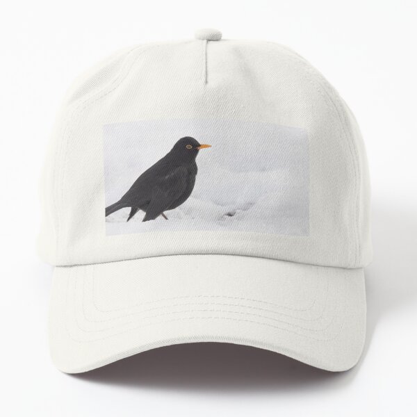 Blackbird in the Snow Dad Hat