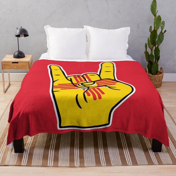 Item preview, New Mexico Flag Rock On Hand designed and sold by SLAG-Creative.