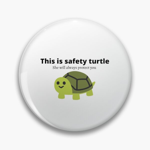 Item preview, This is Safety Turtle (Black letters) designed and sold by Luket16.