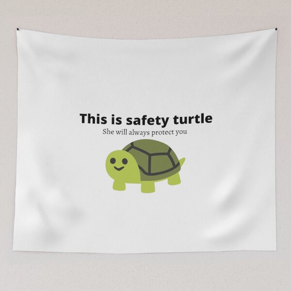 Item preview, This is Safety Turtle (Black letters) designed and sold by Luket16.