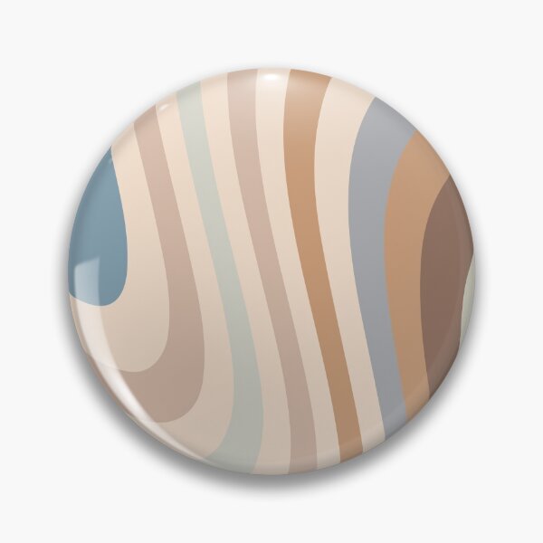 Artikelvorschau, Neutrale Töne Creme, Blau und Braun Liquid Stripes entworfen und verkauft von patternsoup.
