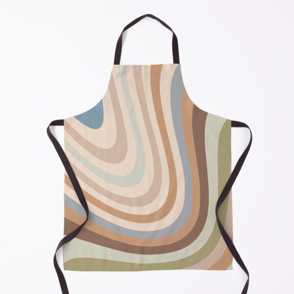 Artikelvorschau, Neutrale Töne Creme, Blau und Braun Liquid Stripes entworfen und verkauft von patternsoup.