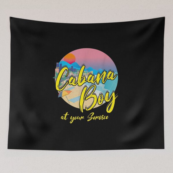Item preview, Mens summer Cabana Boy At Your Service I Summer Travel Vacation Gift funny T-Shirt designed and sold by Magik-Art.