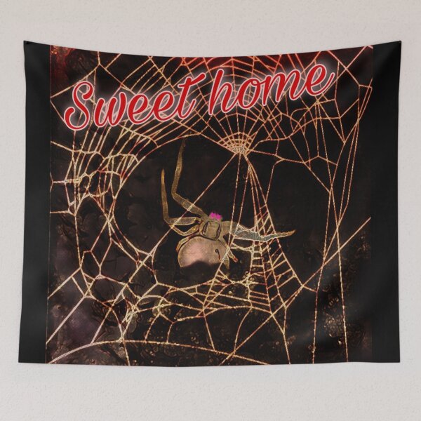 Item preview, Sweet Home - Spider web with spider- Halloween photo design designed and sold by kikidu21.