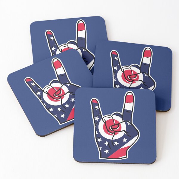 Item preview, Ohio Flag Rock On Hand designed and sold by SLAG-Creative.