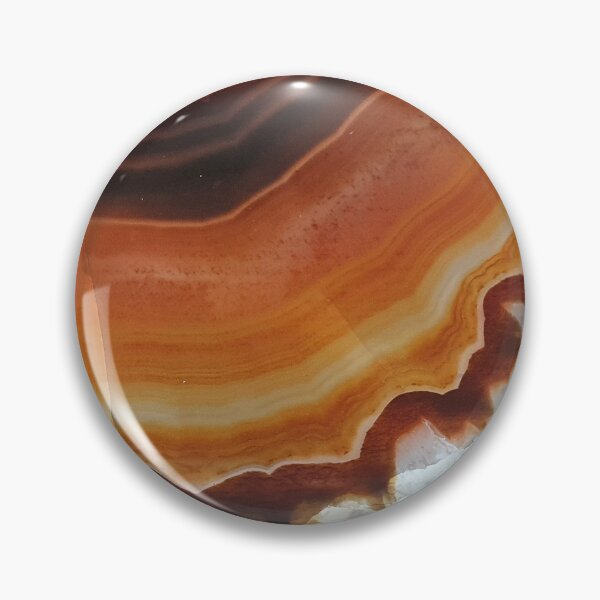 Item preview, Banded White Brown agate geode slice. Natural crystal photography designed and sold by empowercrystals.