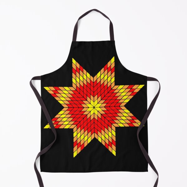 Item preview, Black / Red / Fire Color Native American StarQuilt Design designed and sold by JMWCD.