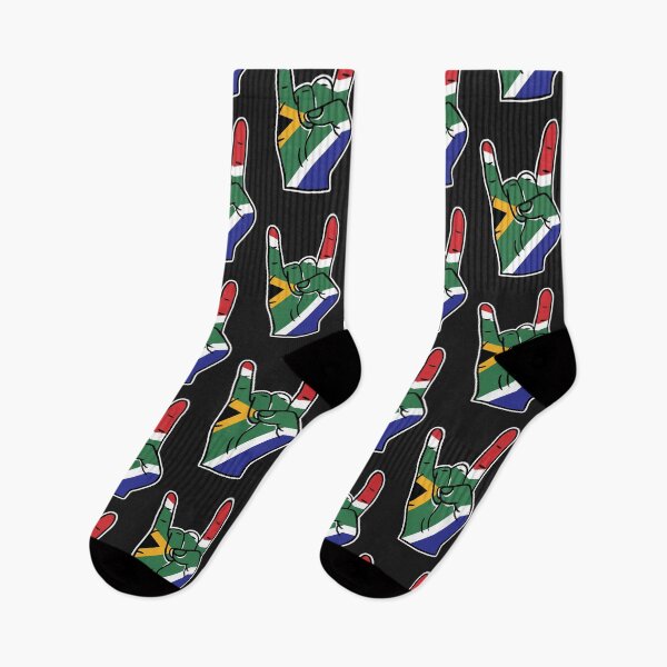 Artikelvorschau, South Africa Flag Rock On Hand entworfen und verkauft von SLAG-Creative.