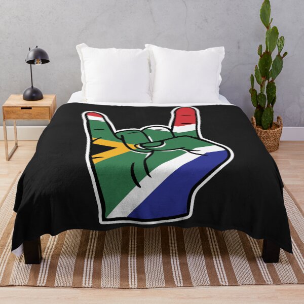 Item preview, South Africa Flag Rock On Hand designed and sold by SLAG-Creative.