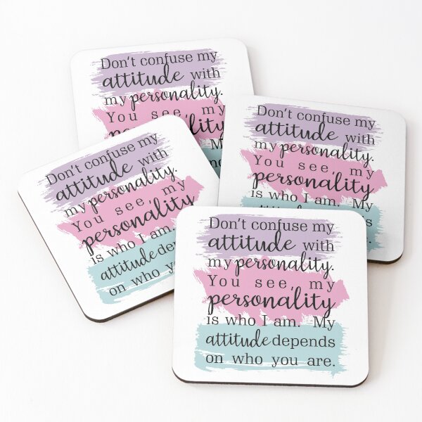 Item preview, Don't Confuse My Attitude with My Personality designed and sold by IrisAllin.