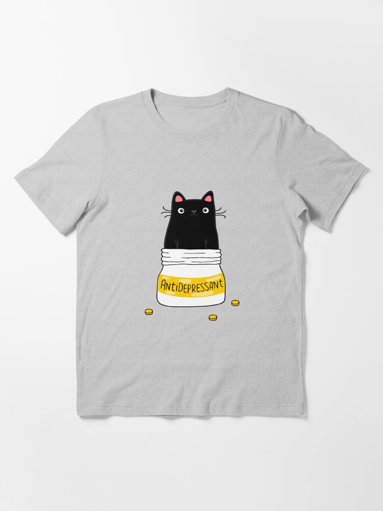 t shirt with black cat