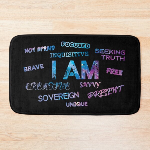 Item preview, I AM - Free, Creative, Sovereign, Focused, Brave -  designed and sold by FlyingFoxDesign.