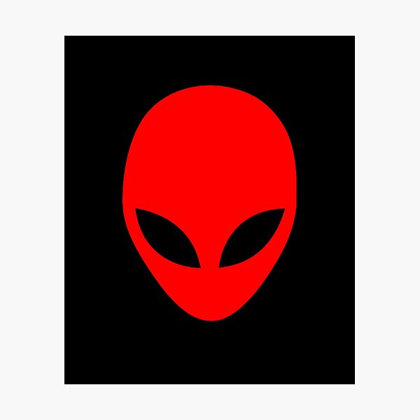 Item preview, Alien Extraterrestrial Face Red  designed and sold by MojaveTradePost.