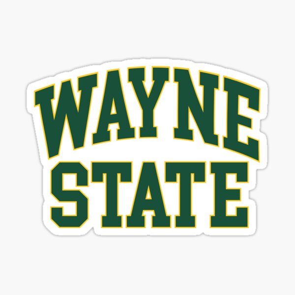 Wayne State University Full Color Block W Logo Car Decal