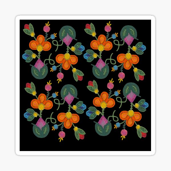Item preview, The Beaded Bloom on Black designed and sold by Jenannbrown.