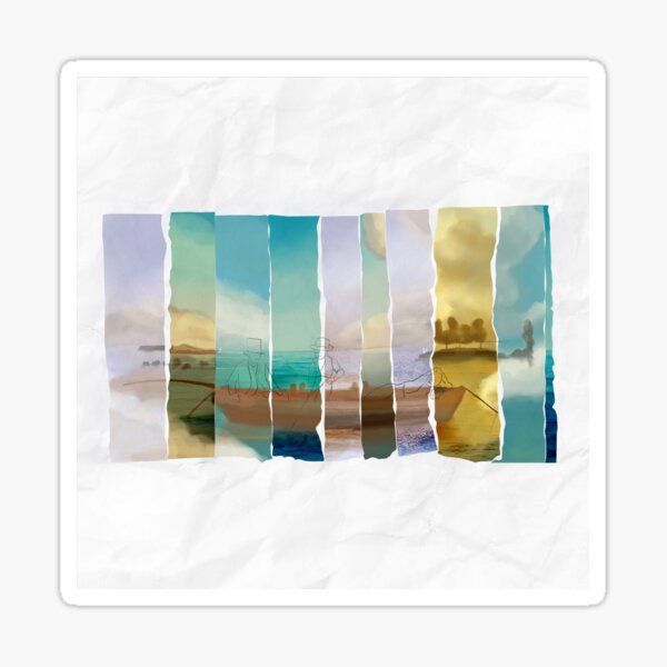 Fragments, fishing Sticker
