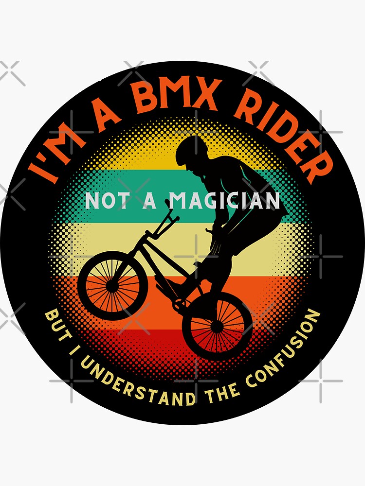 "Cool BMX rider quotes design for BMX " Sticker for Sale by Dries69