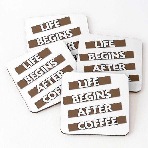 Item preview, Coffee 08 - Life Begins After Coffee  designed and sold by pedrolealmkt.