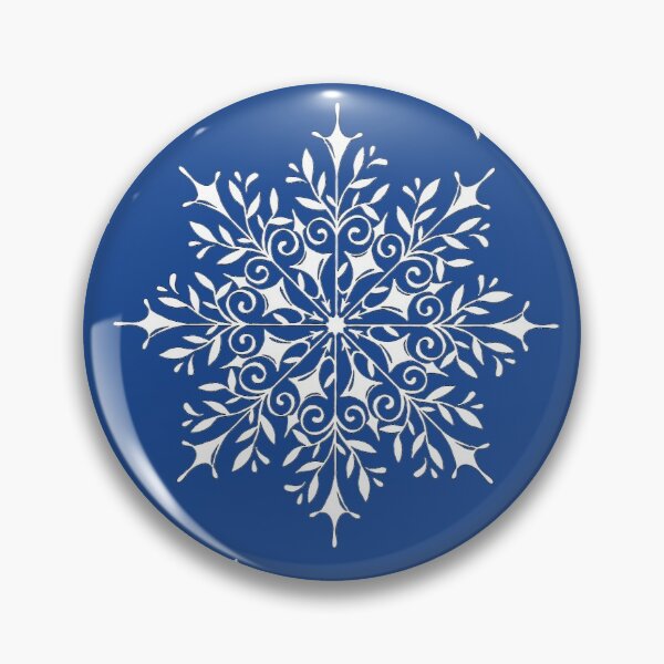 Item preview, Holiday Snowflake Pattern on Blue Background designed and sold by LaRoach Digital Arts.