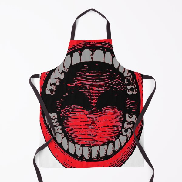 Item preview, Open mouth, red lips, teeth, throat, tongue, smile, yell, sing, mouth wide open, open wide, designed and sold by Nostrathomas66.