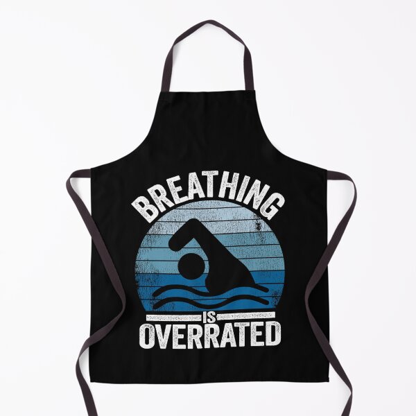 Item preview, Breathing Is Overrated Funny Swimmer Gift  Vintage designed and sold by Stronzi.