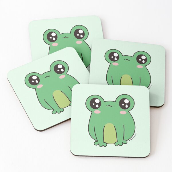 Item preview, cute frog, kawaii frog cartoon designed and sold by princessmi-com.