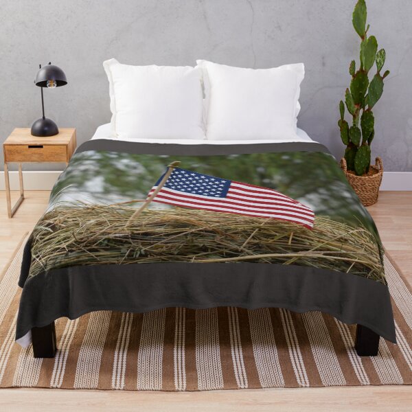 Item preview, American Flag in a Hay Bale designed and sold by SEEphotos7171.
