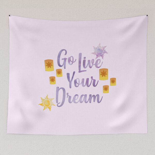 Item preview, Go Live Your Dream Tangled designed and sold by Mint-Rose.