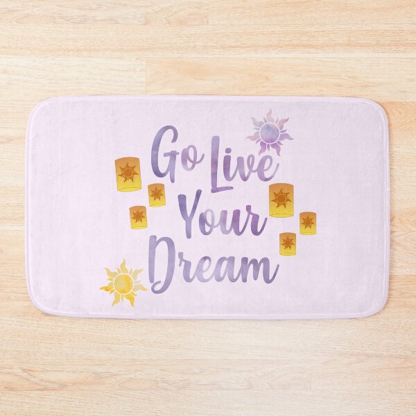 Go Live Your Dream Tangled Bath Mat