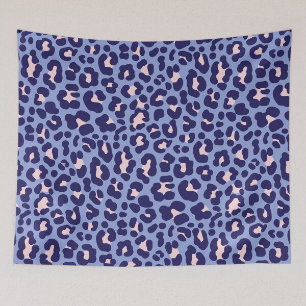 Item preview, Cornflower Blue and Pink Leopard designed and sold by stephanydc.
